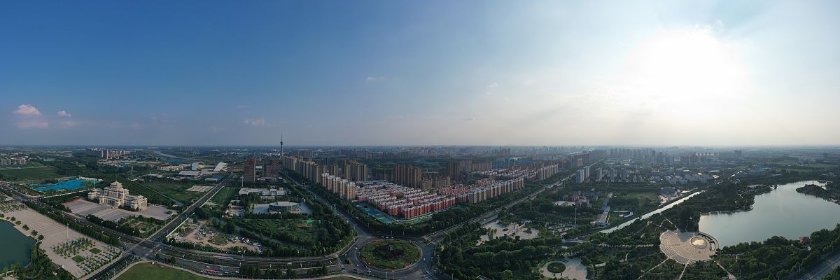 2019年7月9日,国家园林城市河南周口市区.