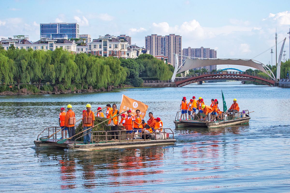 2018年8月14日,杭州,五水共治配图.(如需下载使用,请务必署名:金澍杰/