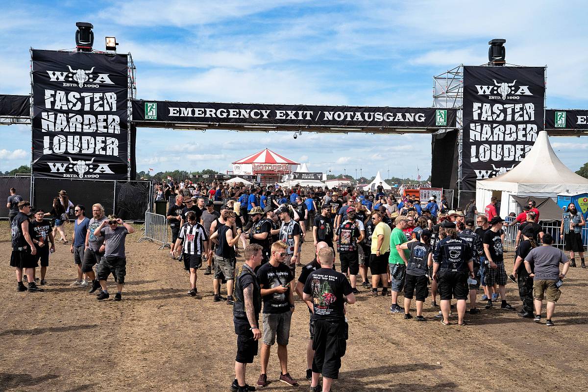 当地时间2018年8月1日,德国瓦肯,当地举办瓦肯露天音乐节(wackenopena