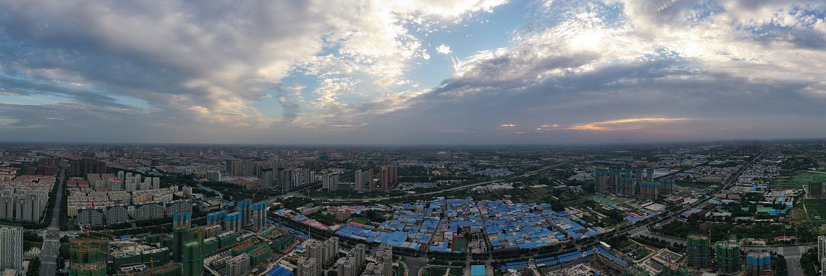 2019年6月30日,河南许昌,航拍许昌市区.