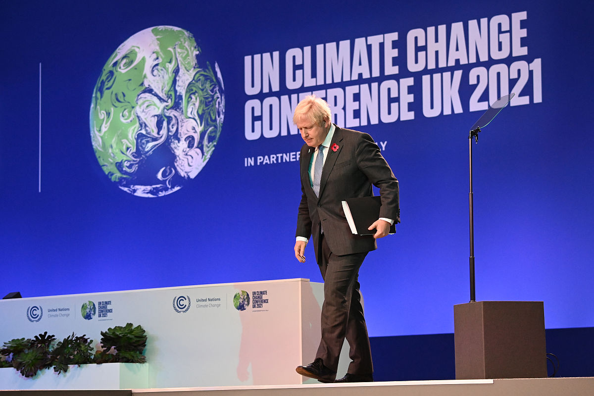 当地时间2021年11月1日,英国格拉斯哥,《联合国气候变化框架公约》第2