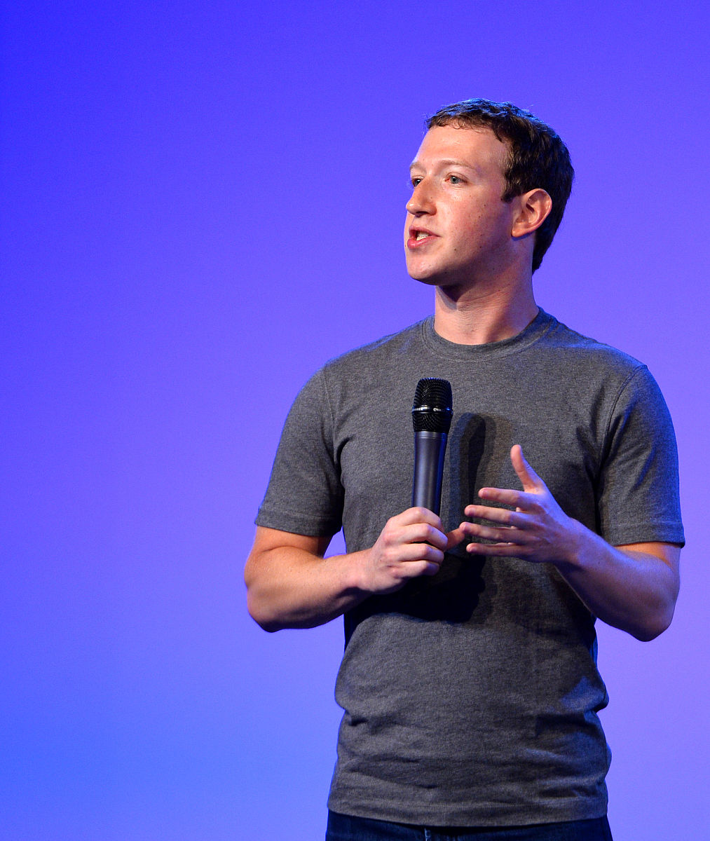 当地时间2014年10月9日,印度新德里,facebook联合创始人兼首席执行官