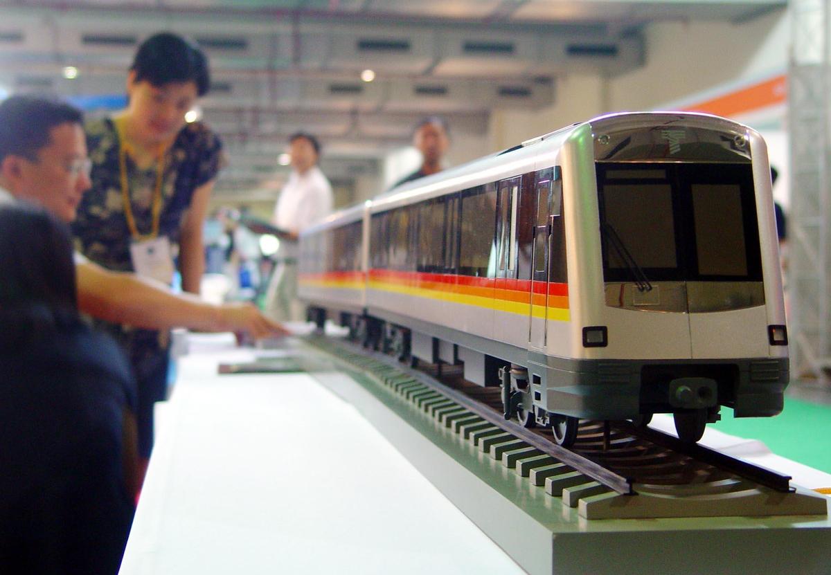 法国阿尔斯通(alstom)展示的即将在上海"莘闵线"运行