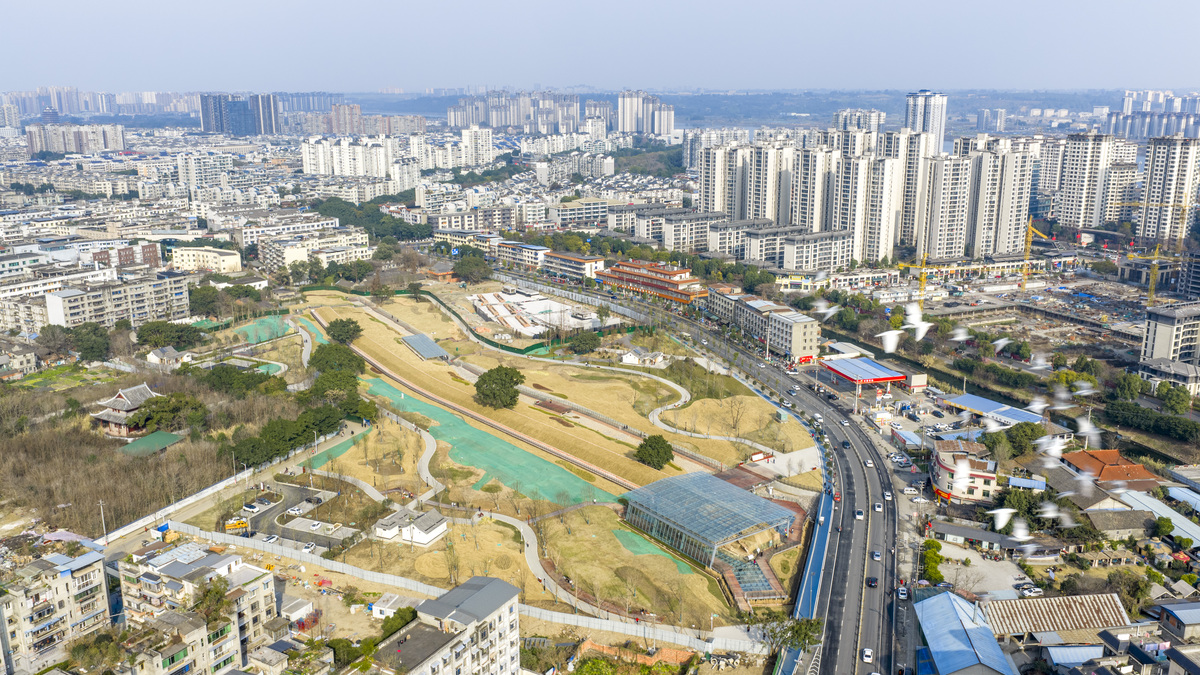 2026年2月13日,四川眉山,近期免费开放的眉州古城墙.