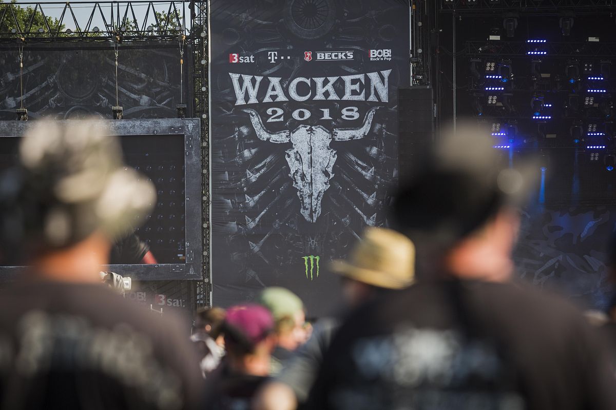 当地时间2018年8月2日,德国瓦肯,当地举办瓦肯露天音乐节(wackenopena