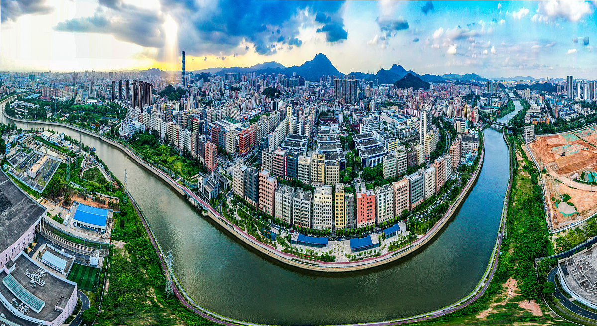 2021年6月17日,广东省东莞市长安镇,美丽的风光图.