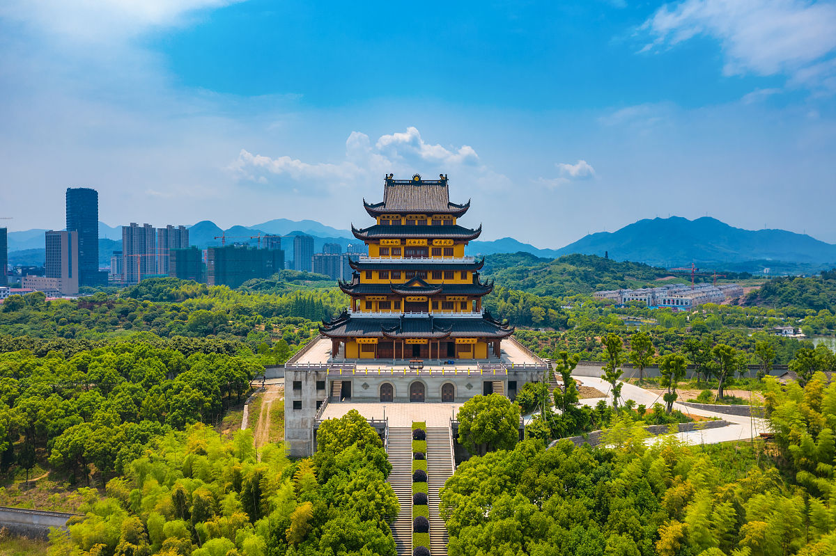 2019年05月10日,浙江省宁波市奉化区, 岳林禅寺.