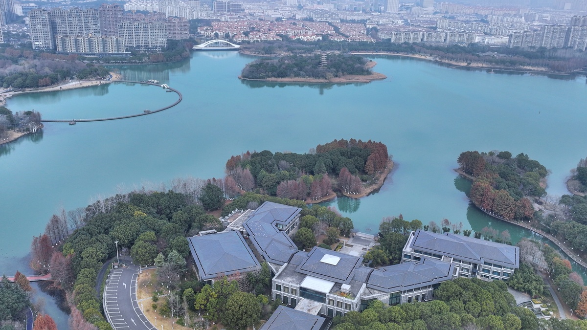 2026年1月14日,江苏省张家港市,暨阳湖生态公园,冬日,