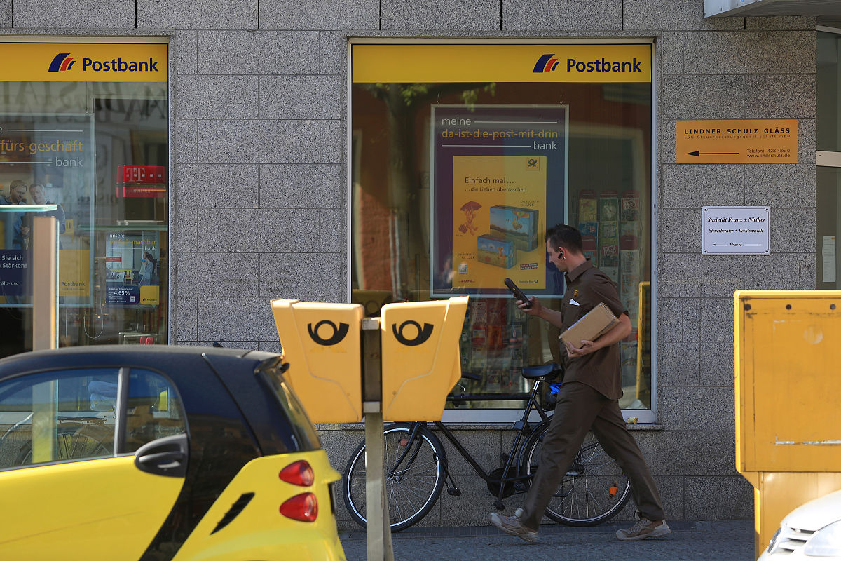当地时间2015年4月20日,德国柏林,德意志银行.a united parcel servic