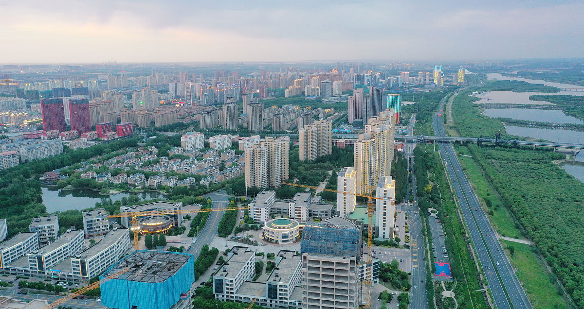 2021年5月27日,黑龙江省哈尔滨市,航拍哈尔滨新区暨中国(黑龙江)自由