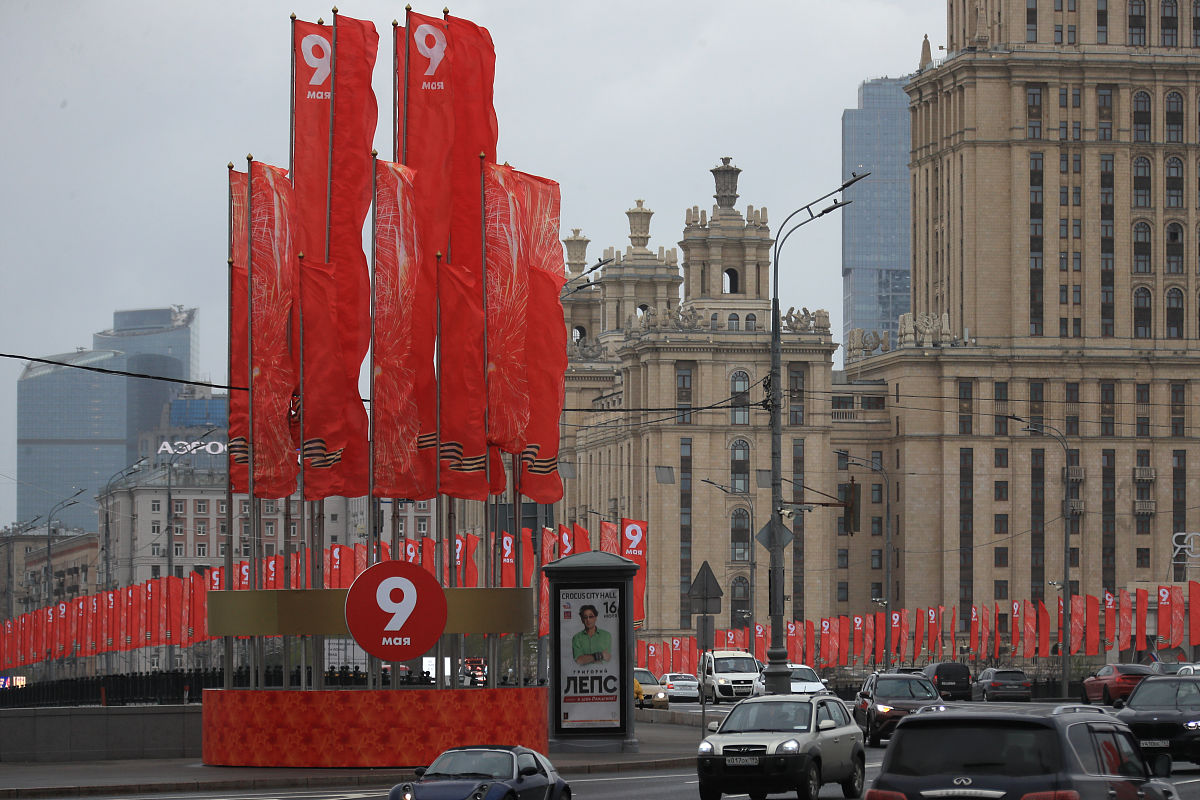 当地时间2021年5月6日,俄罗斯莫斯科,纪念卫国战争胜利76周年阅兵式即