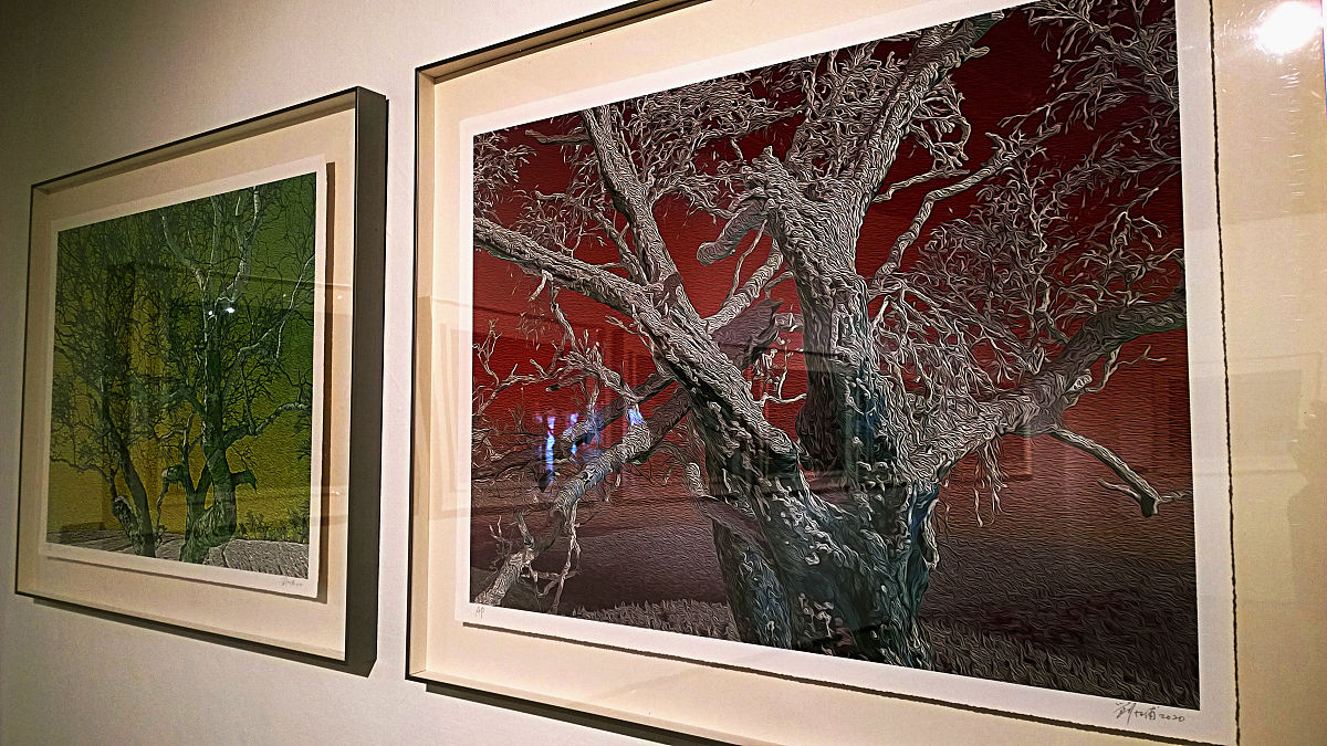 2020年12月2日,北京,"冬奥节拍2020——迎冬奥冰雪艺术展"在中华世纪