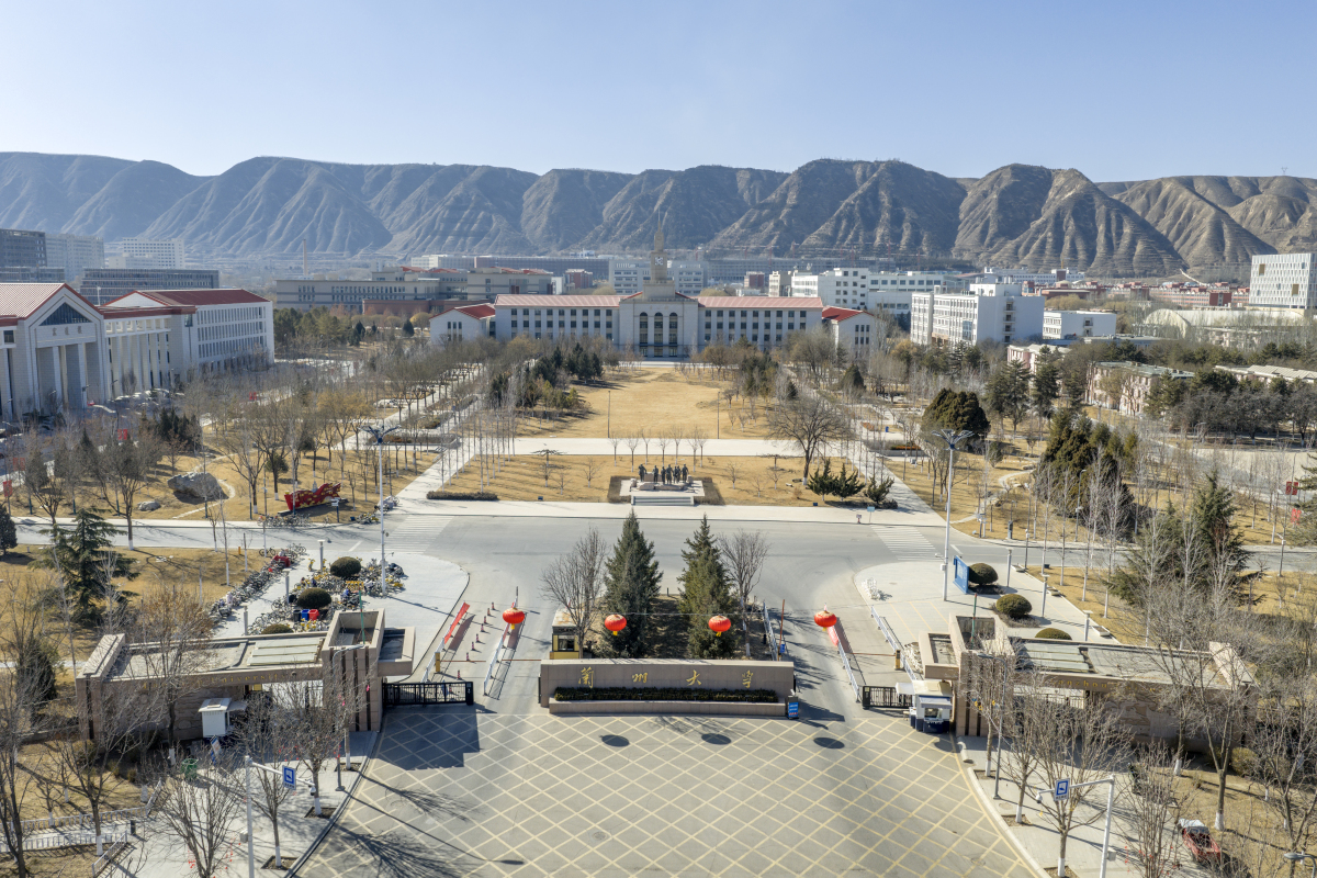 2026年2月20日,甘肃兰州,兰州大学榆中校区校园风光.