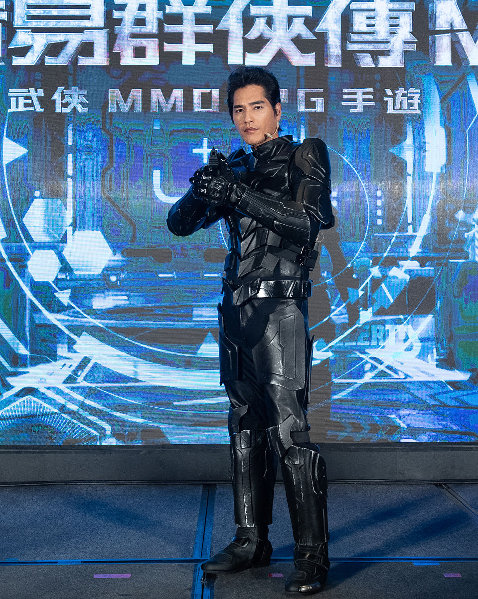 2020年7月16日,台北,明星现身游戏《黄易群侠传》推广记者会.蓝正龙  