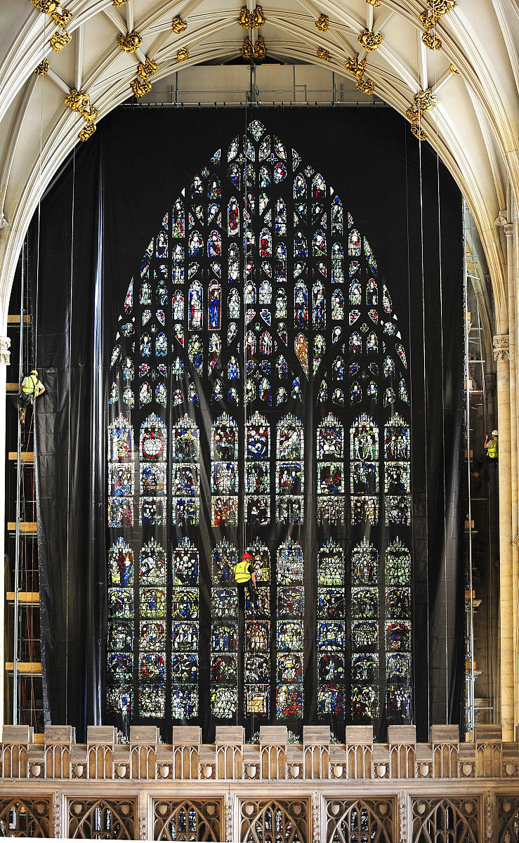 standalone photo  the famous great east window at york minster i