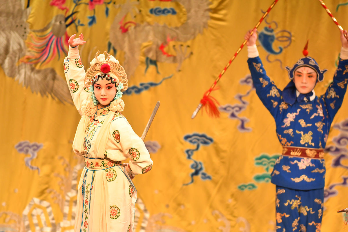 2019年2月19日,武汉,"戏曲陪您过大年"传统戏曲展演活动在谭鑫培戏楼