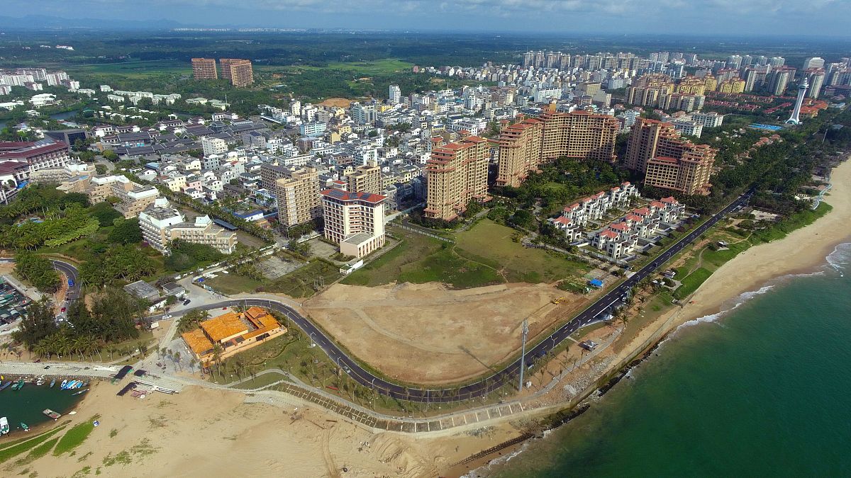 2020年3月21日,海南琼海,博鳌三江入海口春色.