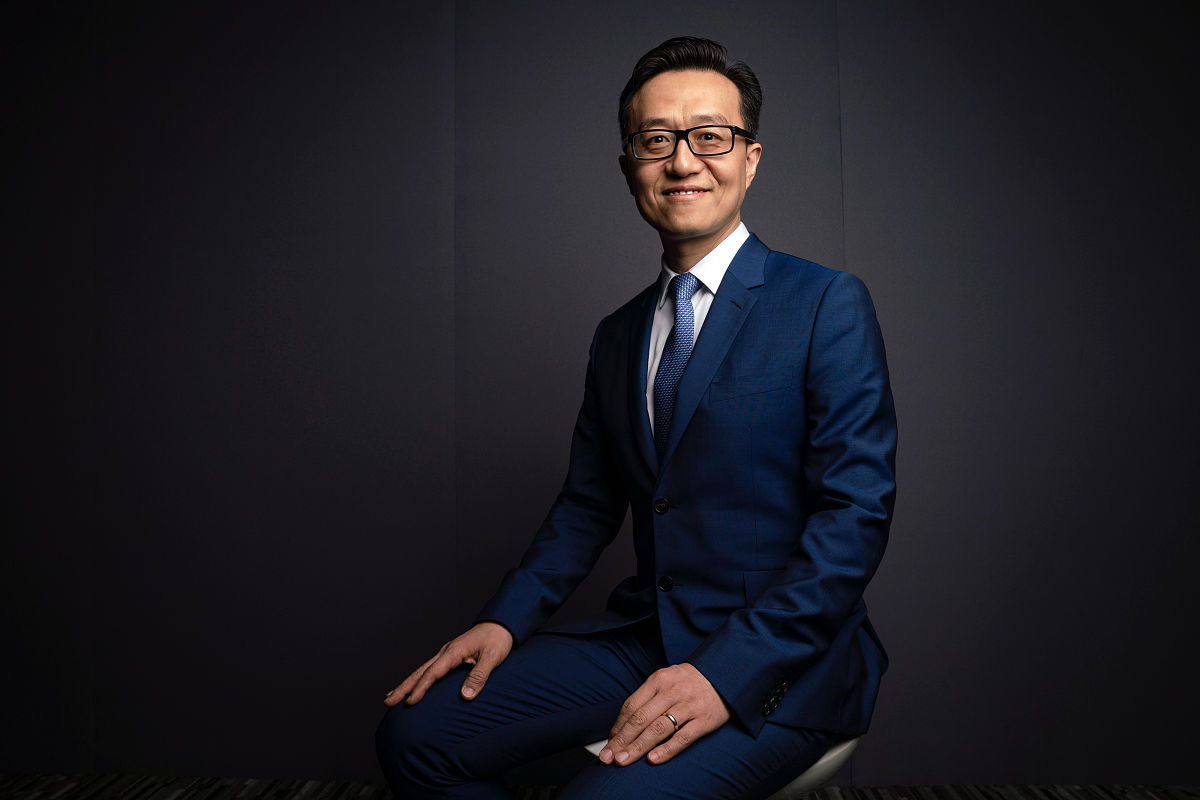 2019年2月4日,香港,猫眼娱乐ceo郑志昊接受彭博社采访.zheng zhihao, 