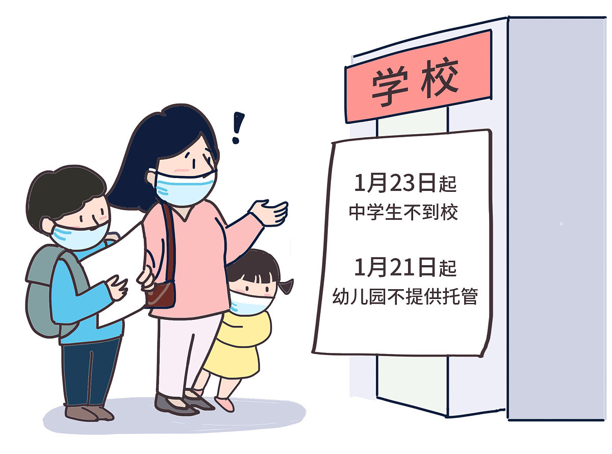 北京:1月23日起全市中学学生不到校 明日起幼儿园不提供托管服务