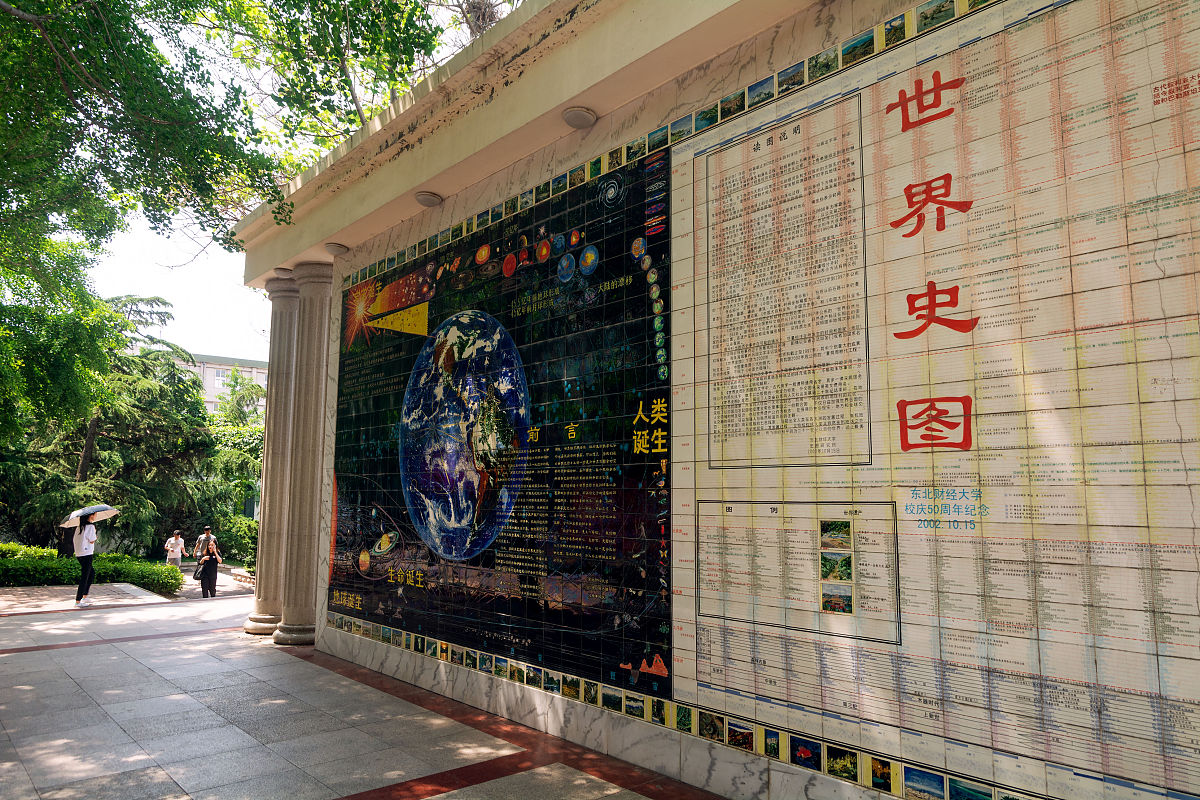 2018年6月3日,辽宁大连,东北财经大学世界史图.