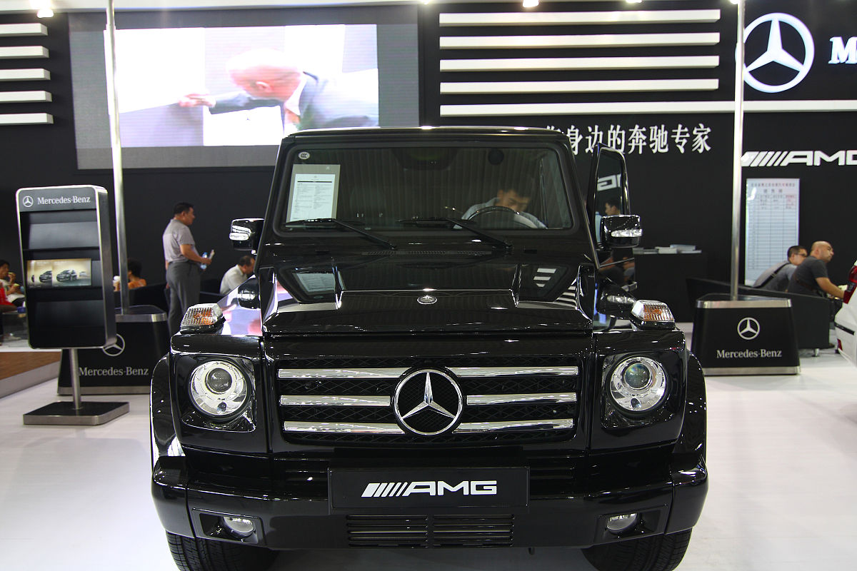 2010年9月2日,北京农业展览馆车展现场,奔驰g55.当日,为期4天的第十四