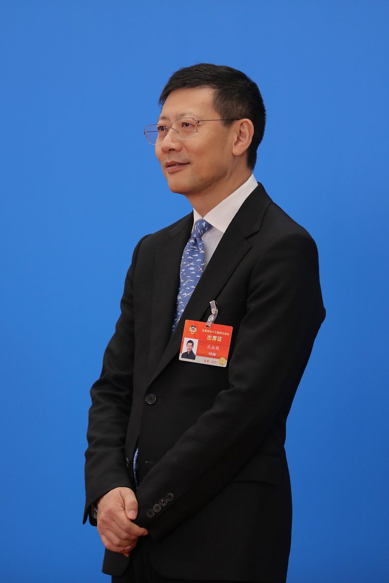 2021年3月7日上午,北京,全国政协十三届四次会议第二场"委员通道"采访