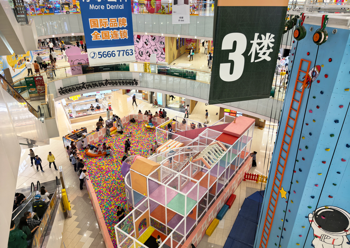 商场里的儿童乐园：人流量宝地，玩乐赚钱两不误