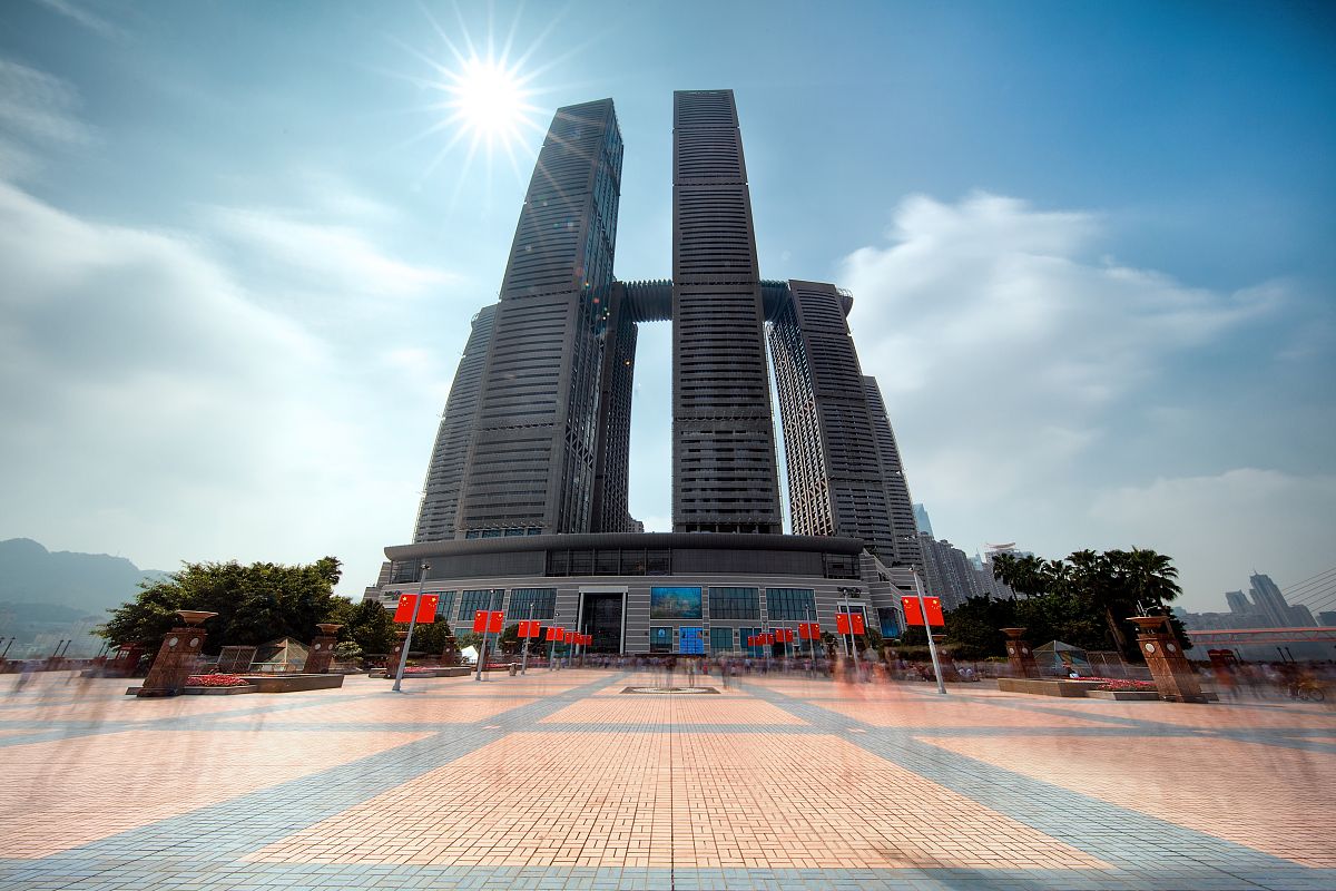 2019年9月22日,重庆城市建筑美景.