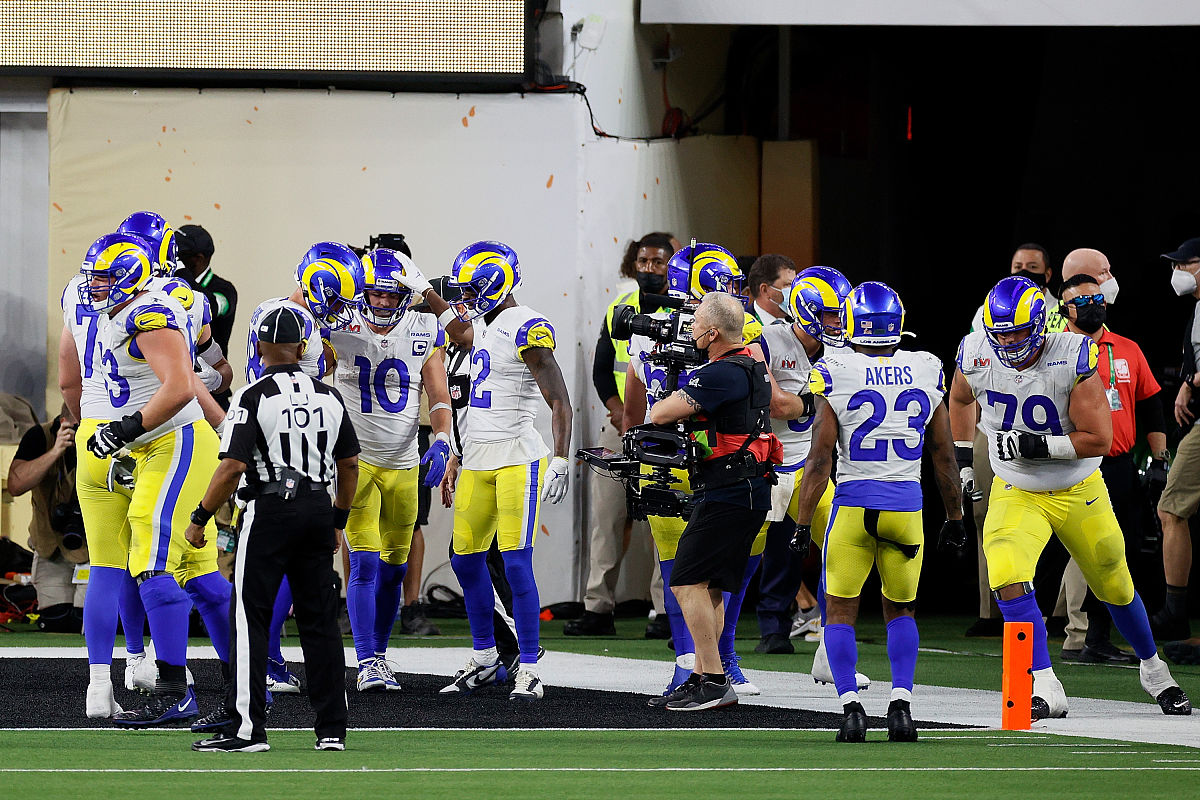 inglewood, california - february 13: cooper kupp #10 of the los 
