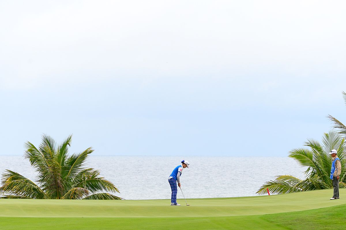 2014年10月25日,海南省陵水黎族自治县,2014lpga蓝湾大师赛次轮补赛赛