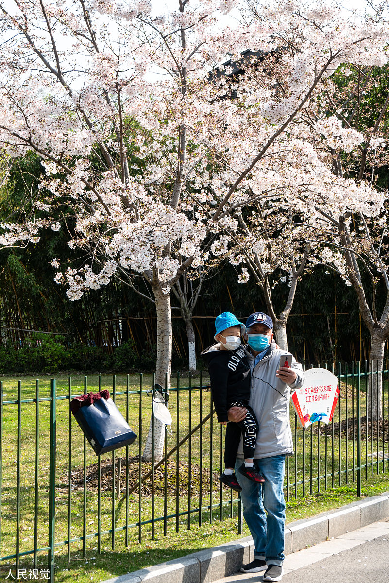2020年3月23日,上海,有着"最美地铁口"之称的地铁8号线虹口足球场外的