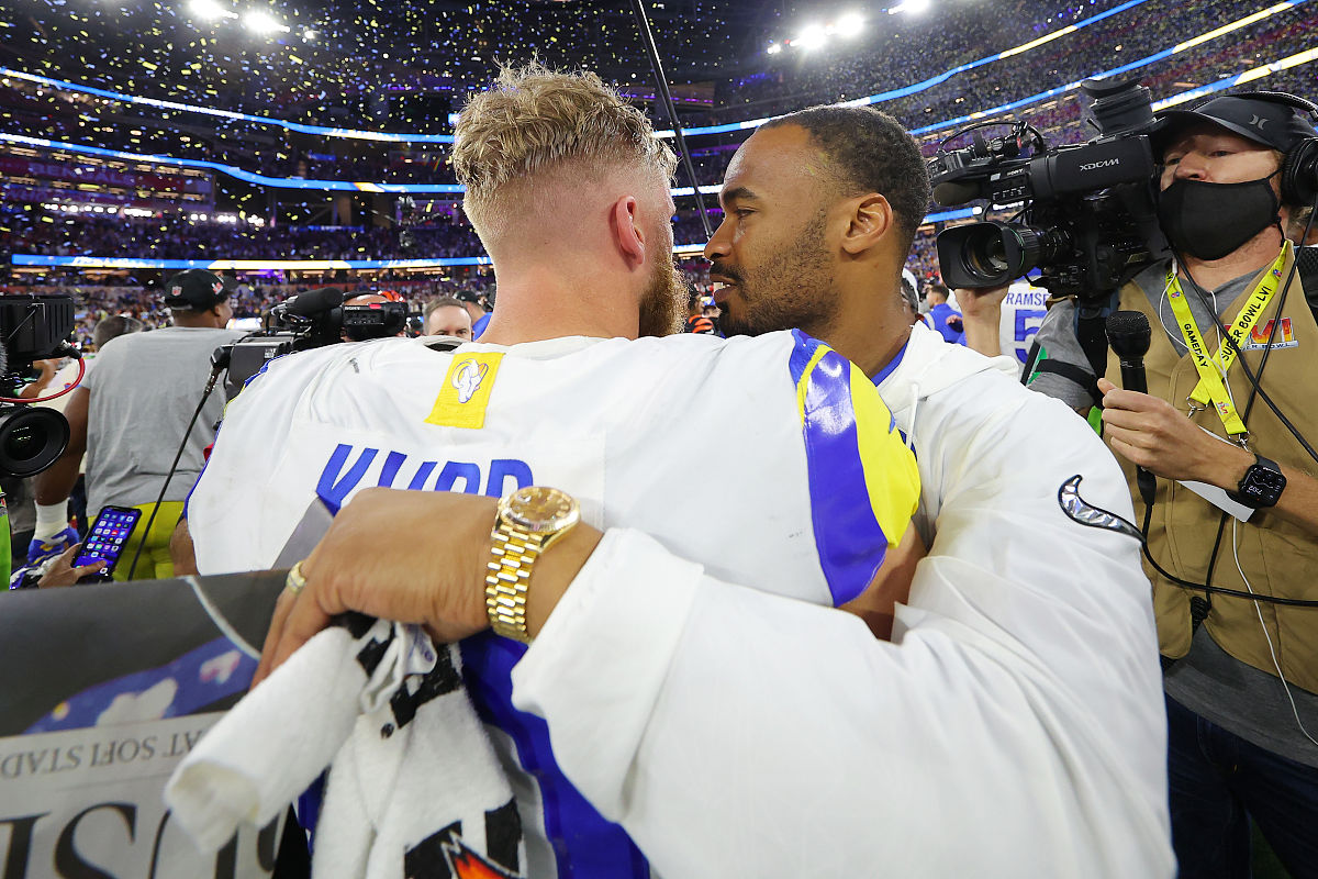 inglewood, california - february 13: cooper kupp #10 of the los 