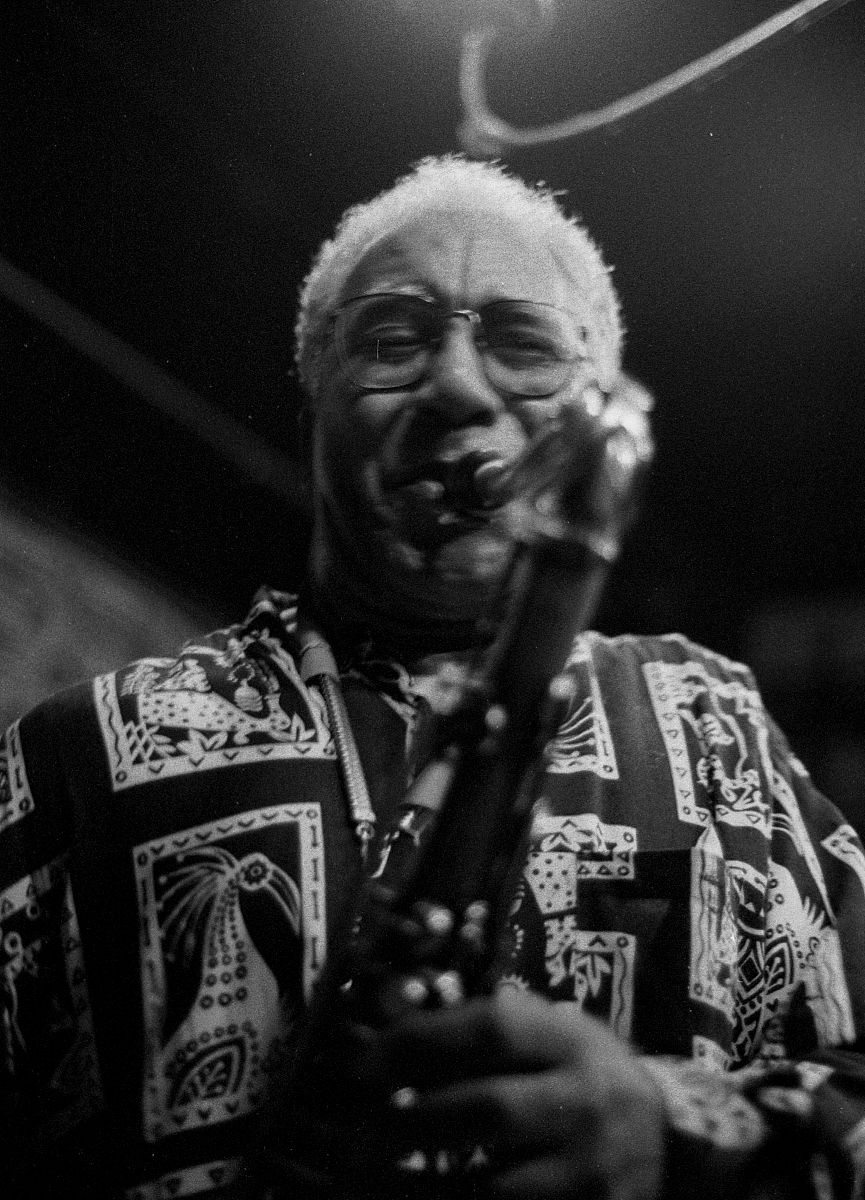 saxophonist edward 'kidd' jordan plays at the velvet lounge's af