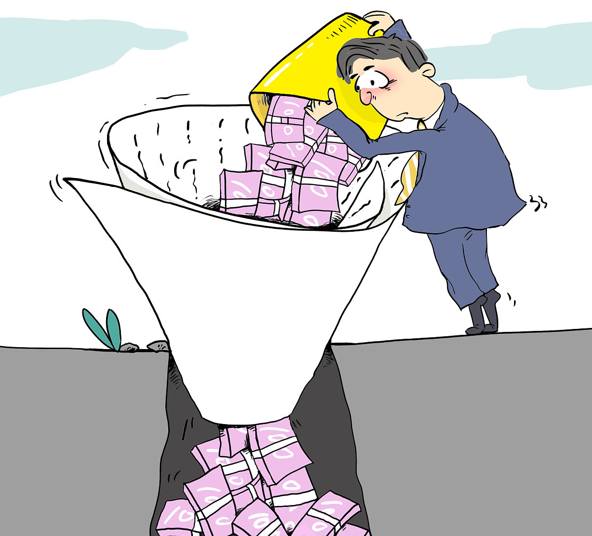 讽刺生意兴隆的一个句话