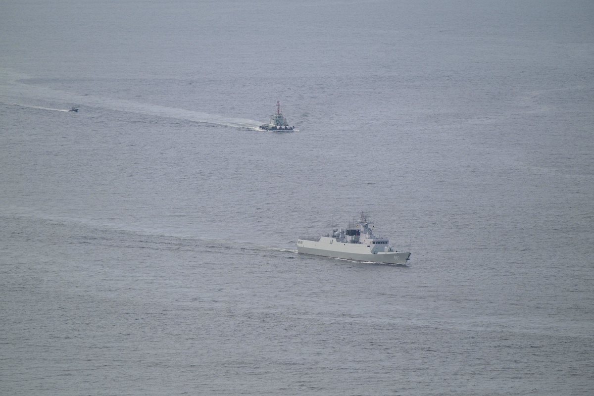 中国海军第36批护航编队抵达亚丁湾 执行护航任务