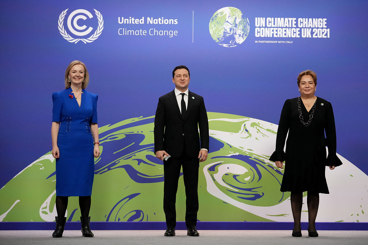 当地时间2021年11月1日,英国格拉斯哥,《联合国气候变化框架公约》第2