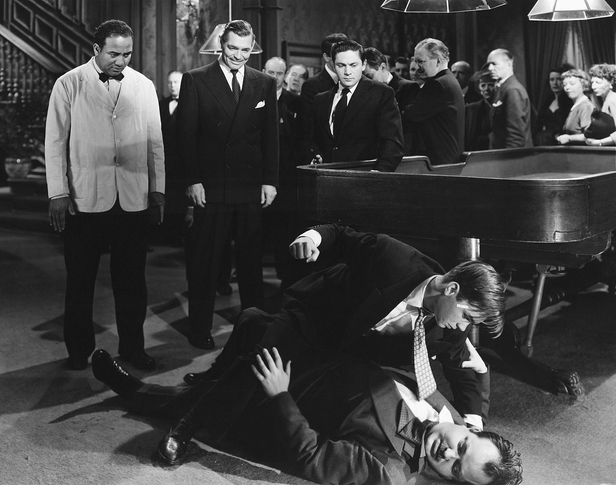 charley enley kyng (clark gable) and robbin elcott (wendell core