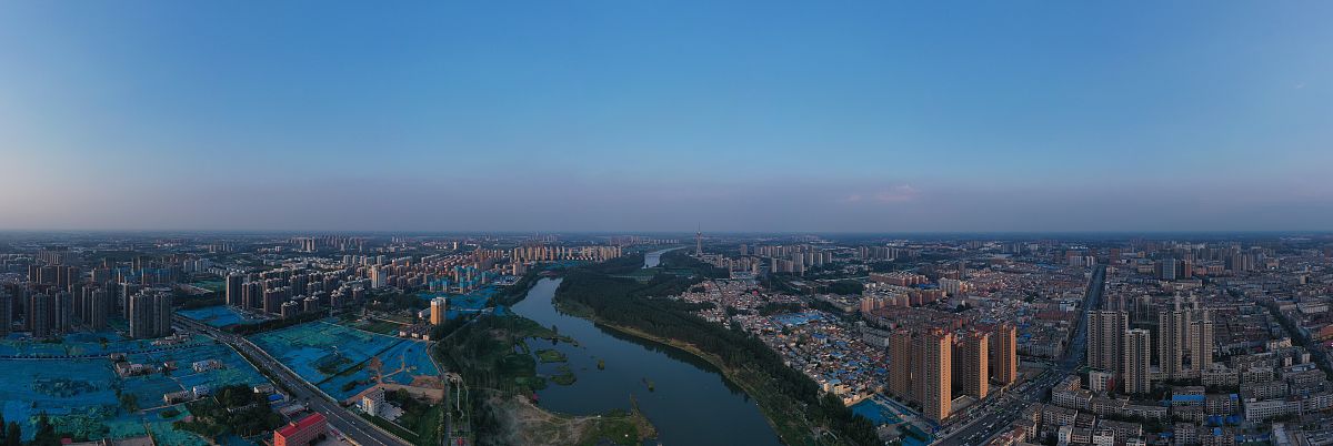 2019年7月9日,国家园林城市河南周口市区.