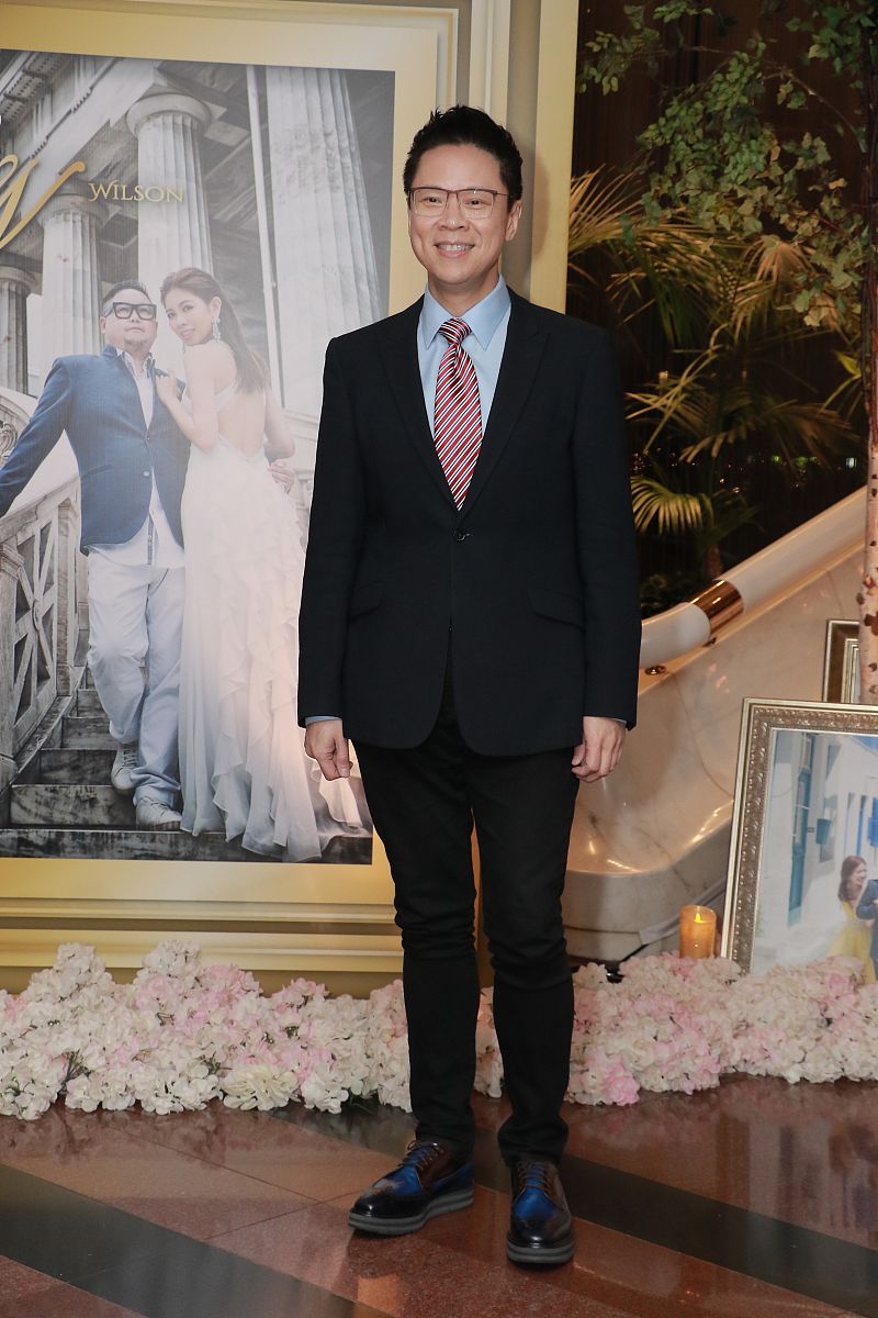2015年10月8日,香港,钱国伟与女友陈宛蔚婚礼. , 陈志云