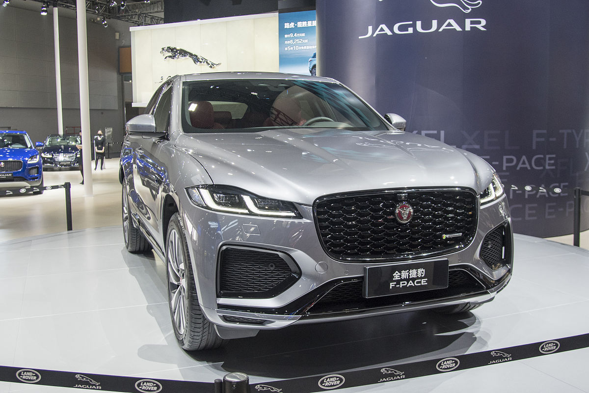 2020年11月20日,广州车展,捷豹路虎<strong>汽车</strong>展台全新捷豹f-pace.