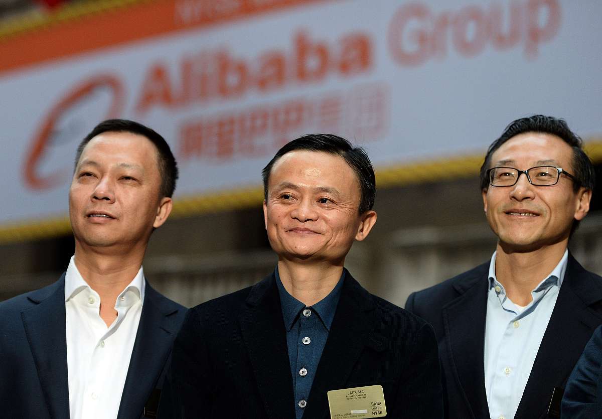 当地时间2014年9月19日,美国纽约,阿拉巴巴首次公募在即,马云抵达纽约