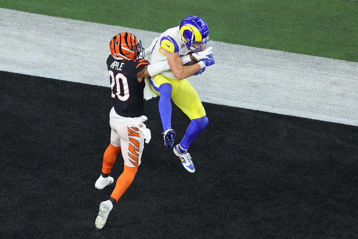 inglewood, california - february 13: cooper kupp #10 of the los 