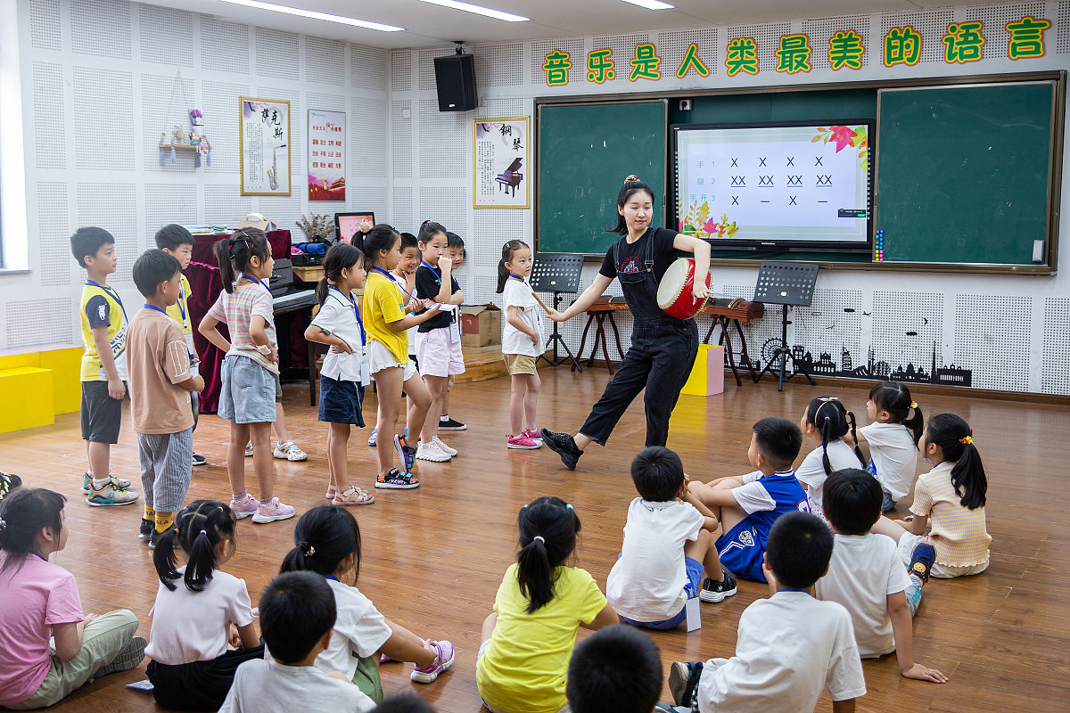 2021年7月19日,杭州,小学生暑期托管服务开展首日,西湖区暑期托管服务
