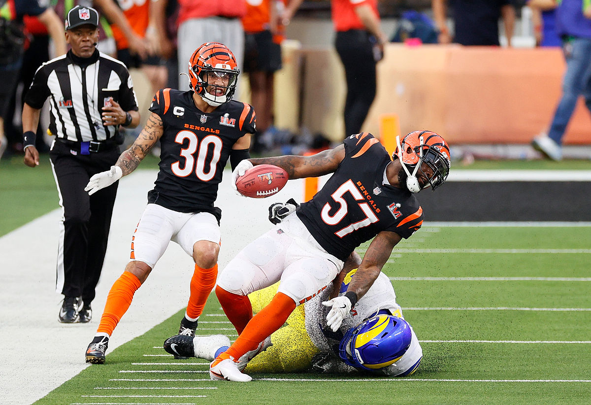 inglewood, california - february 13: cooper kupp #10 tends to od