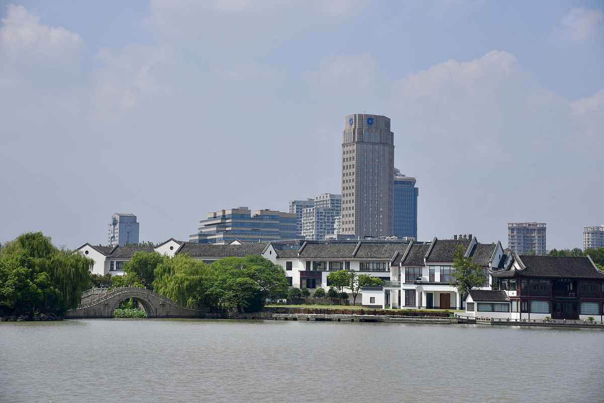 2019年9月17日,浙江省嘉兴市南湖风景.