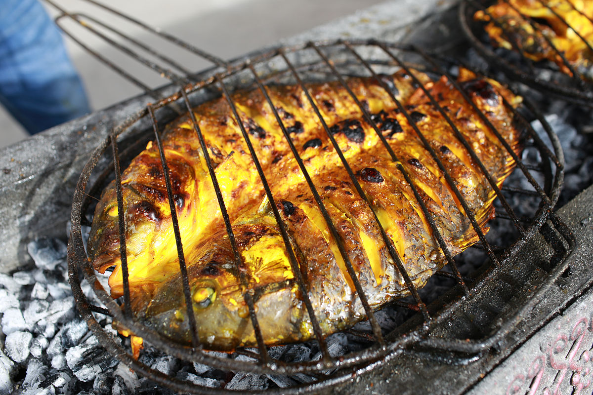 探店烤鱼：‘吃了不上头’的美味传说！