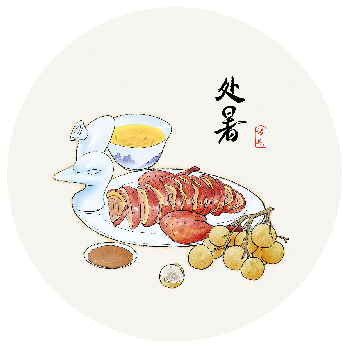 白露节气，天气转凉，吃番薯龙眼！