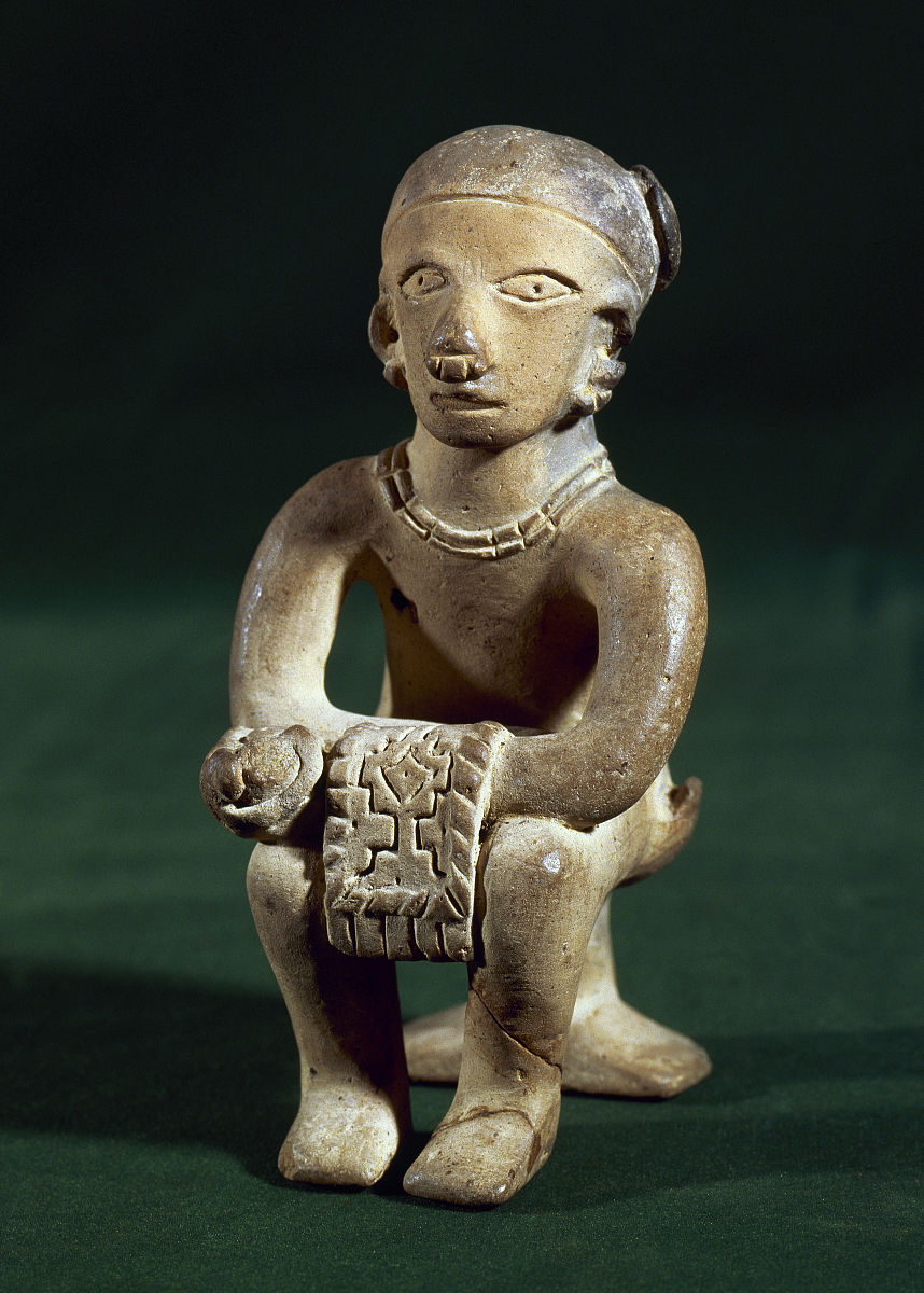 the ancient jama-coaque culture. northern coast of ecuador. 500 