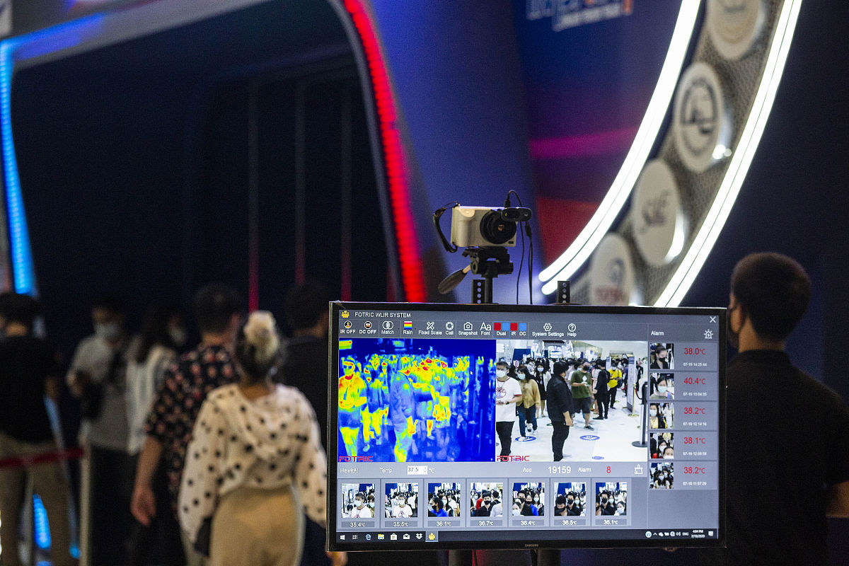 当地时间2020年7月19日,泰国曼谷,曼谷国际汽车展举行.attendees are 