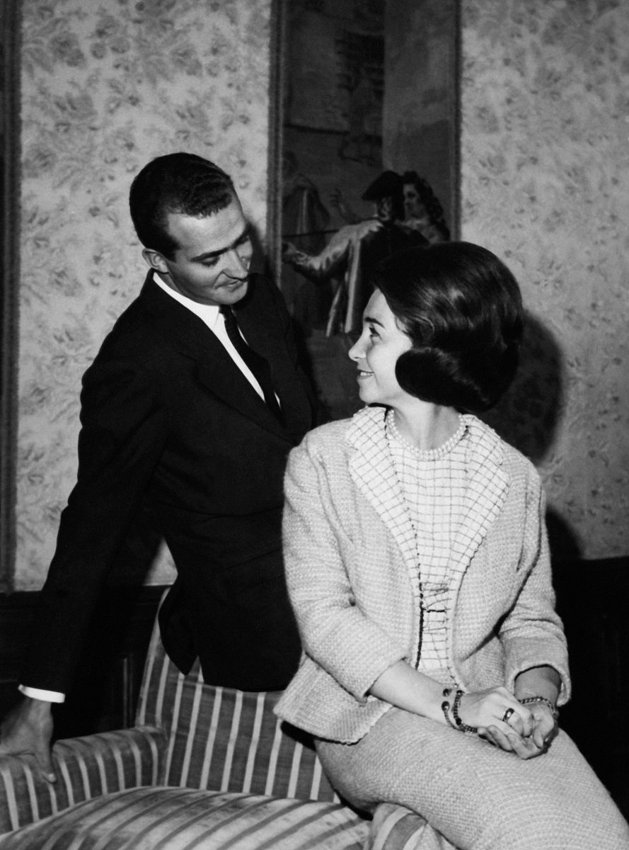 madrid, espagne - 26 mai: le prince don juan carlos et sa femme 